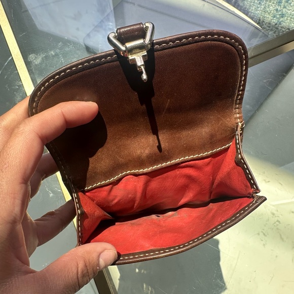 Vintage 1975 Dooney & Bourke
Signature Canvas Wallet Brown
Leather Gold Lock - Picture 6 of 6